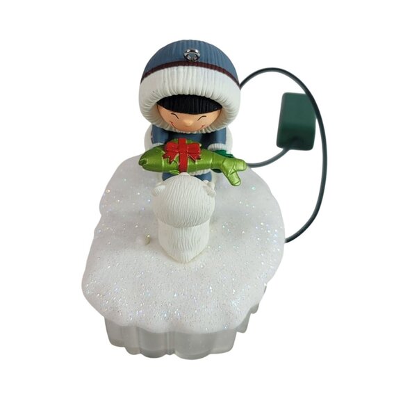 Hallmark A Fish For Christmas Ornament Glitter 2015 Magic Cord Light Sound WORKS - Picture 7 of 13